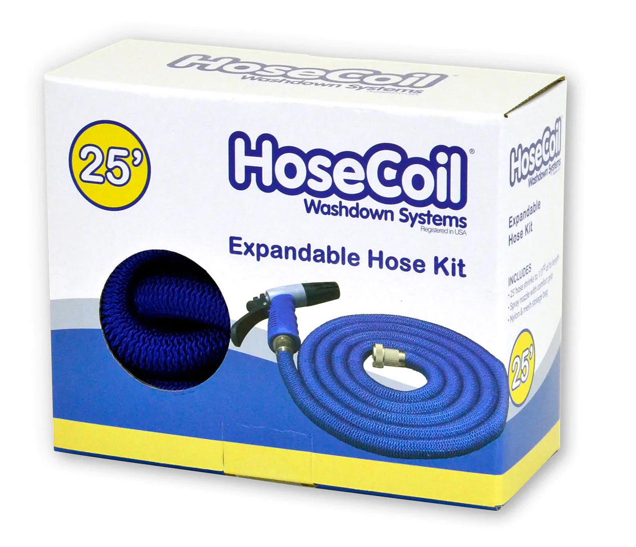 Spyleslange fleksibel 7,5m inkl. spylehåndtak