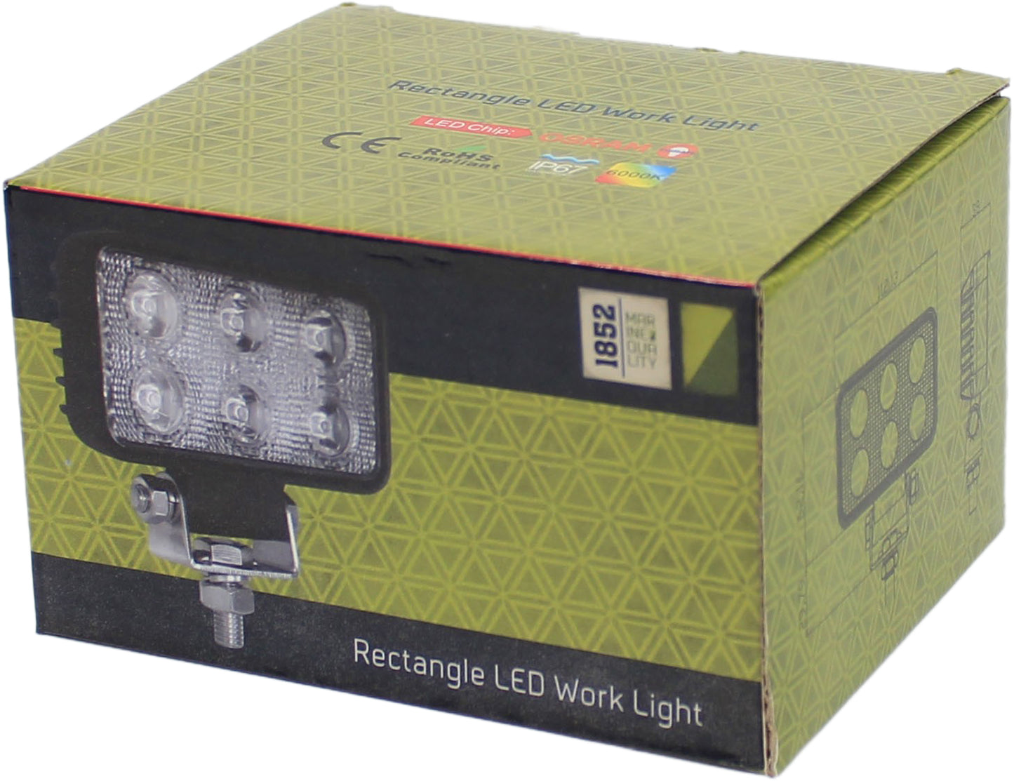 1852 Arbeidslys Spot LED 9W