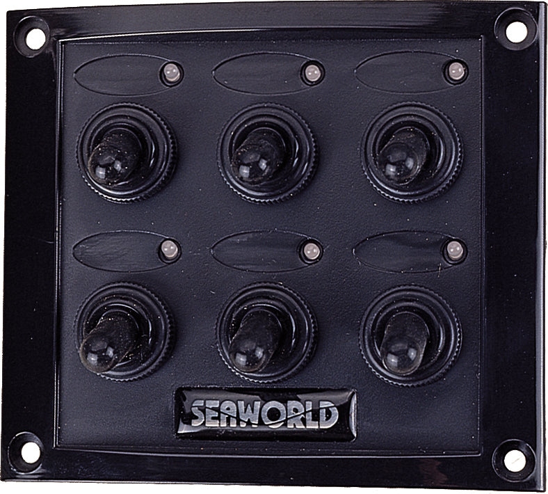 Seaworld Bryterpanel, sprutsikkert med 6 brytere