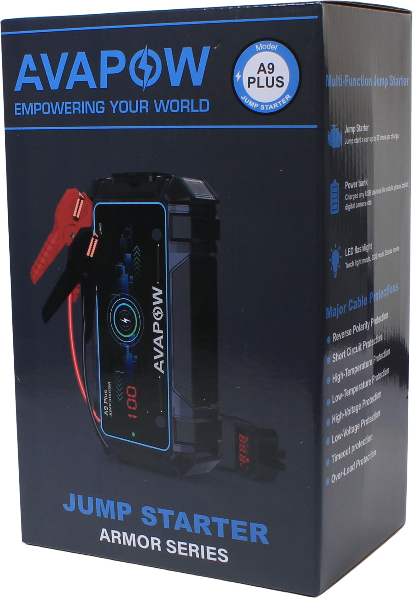 Avapow Jumpstarter A9 Plus 12V 2000 A 12000 mAh