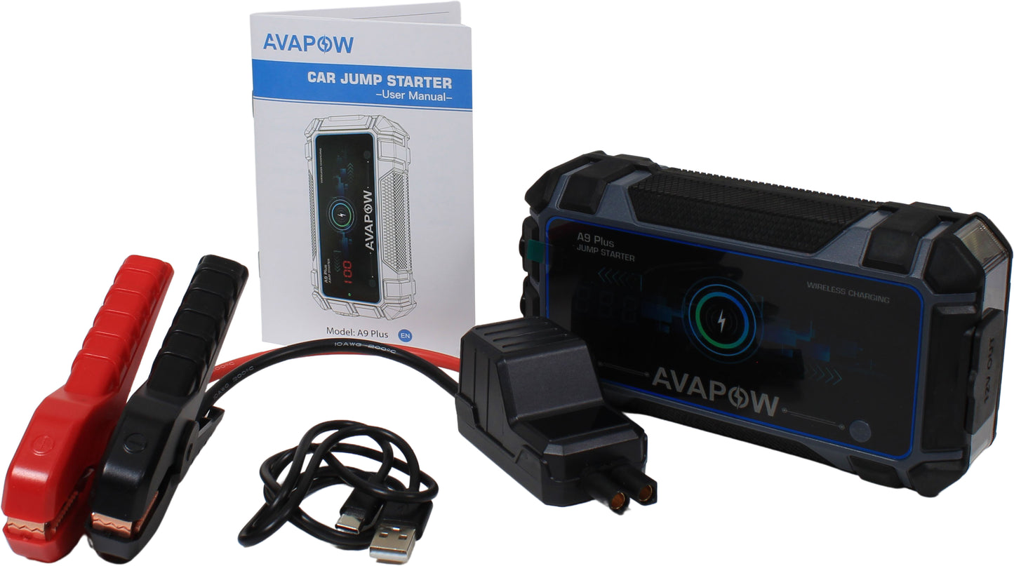 Avapow Jumpstarter A9 Plus 12V 2000 A 12000 mAh