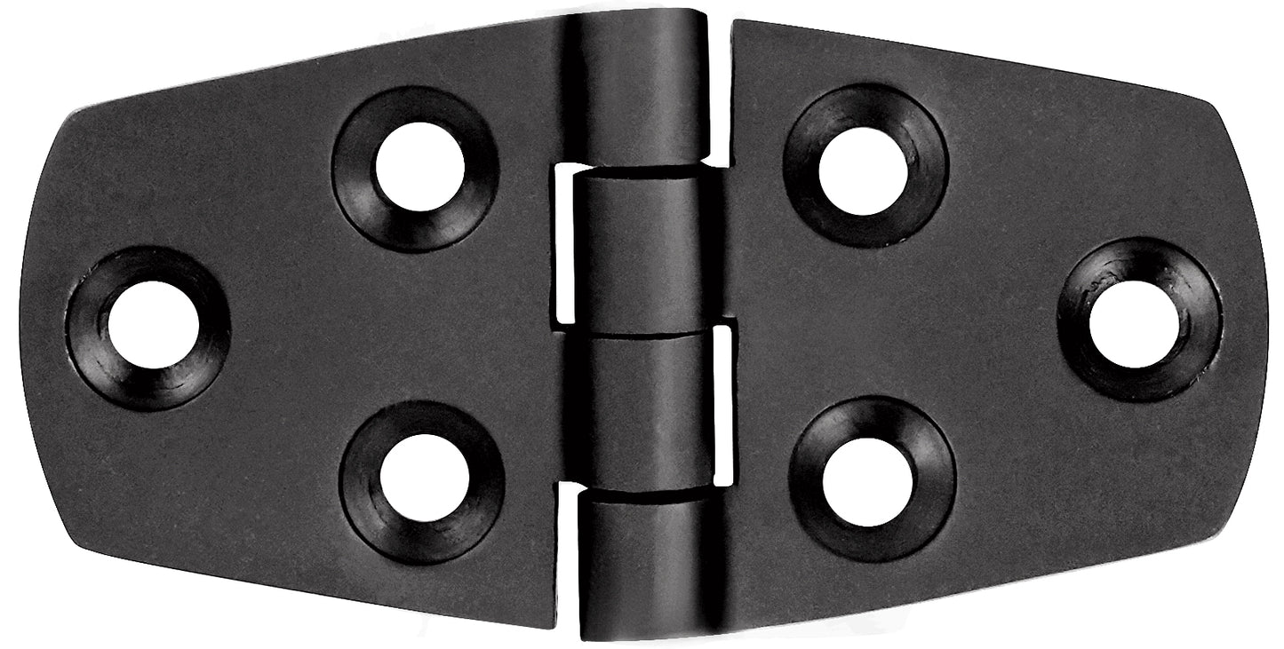 1852 Hengsel 76 x 39 mm syrefast sort