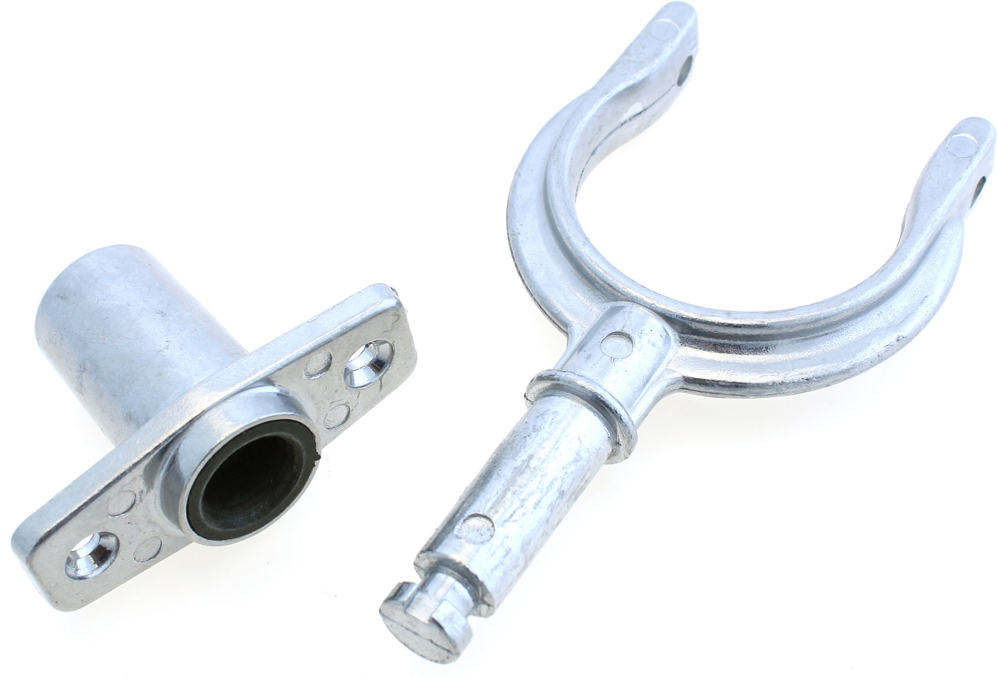 1852 Holder alu. nedfelbar, m/lås og tett bunn blank