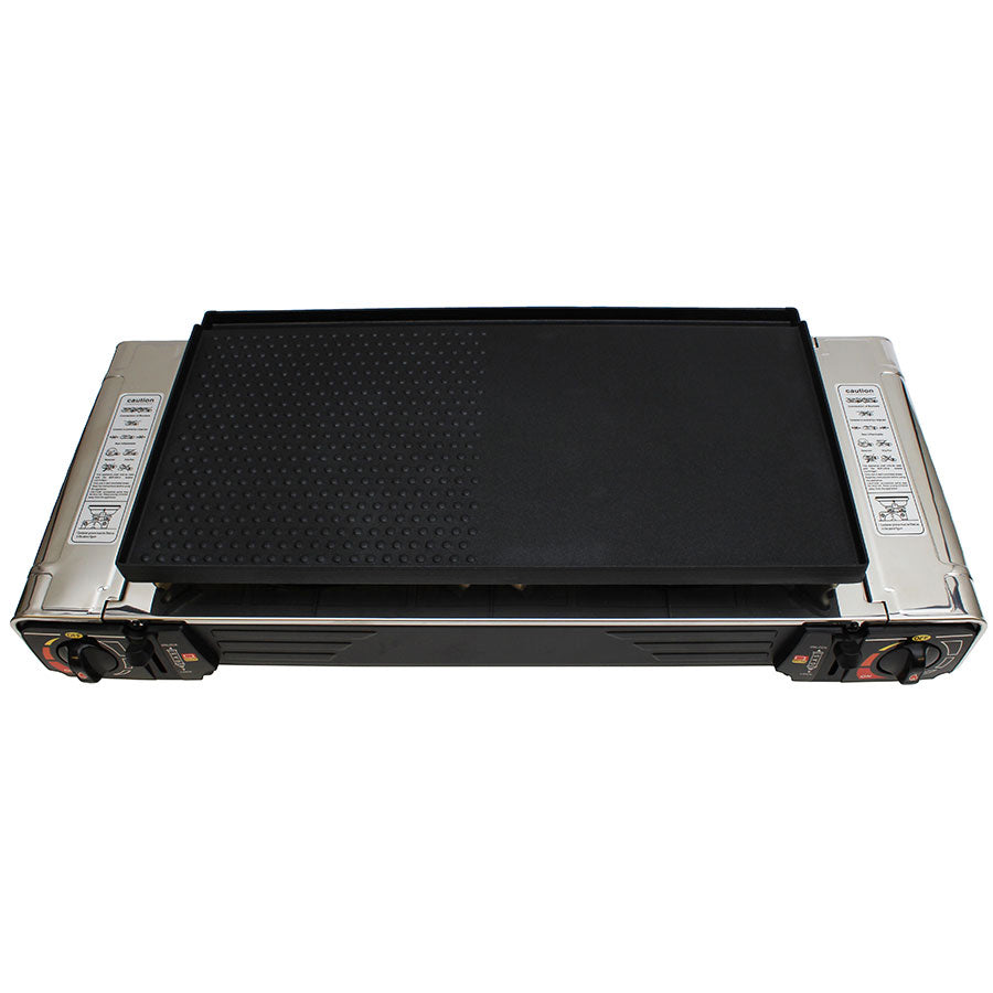 1852 Dobbelt kokeapparat grill/gass