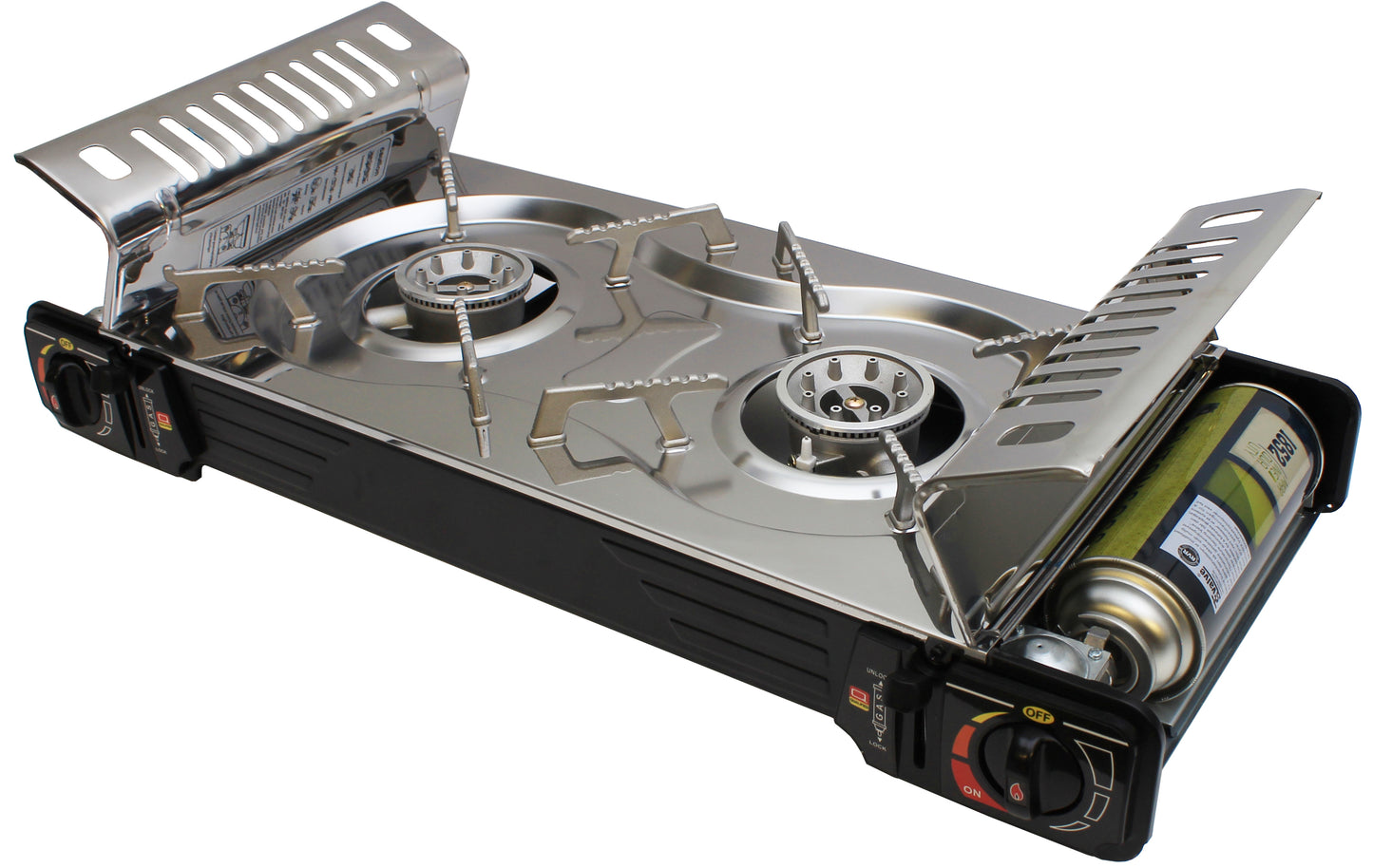 1852 Dobbelt kokeapparat grill/gass