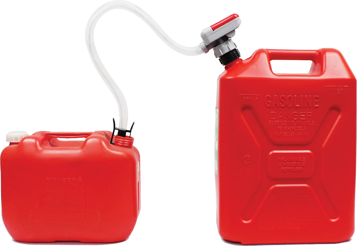 Pumpe batteridrevet m/autostopp til kanner