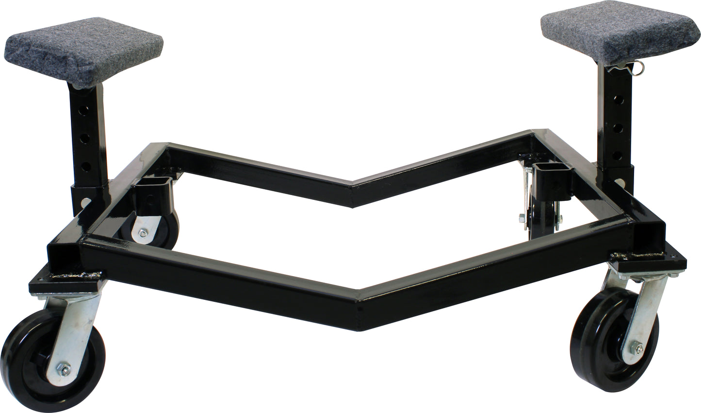 1852 Båttralle justerbar sort m/brems