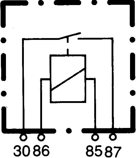 Hella Normalt åpent relé 12V