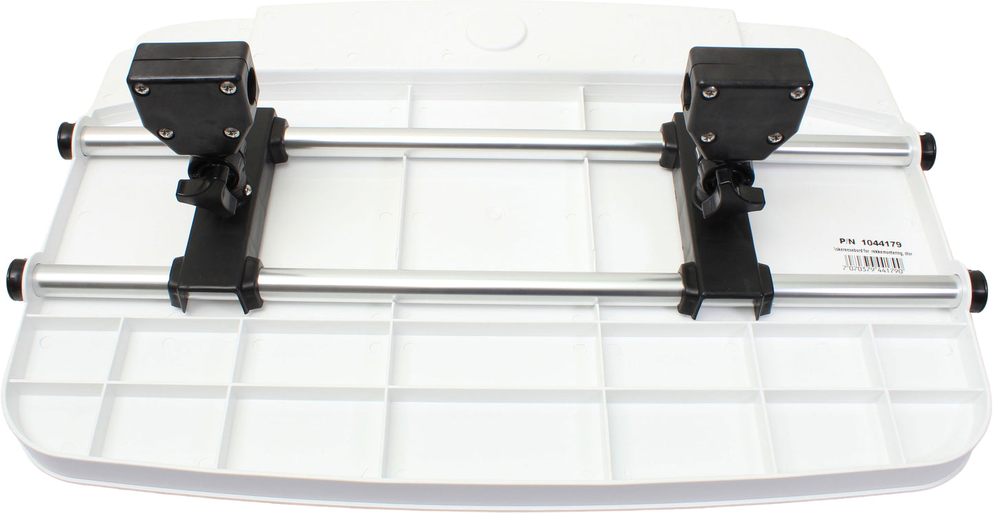 Stort fiskerensebord for rekkemontering