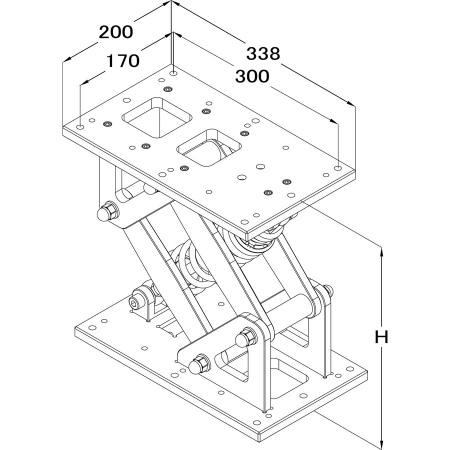 Stolsøyle mono-gassdempet