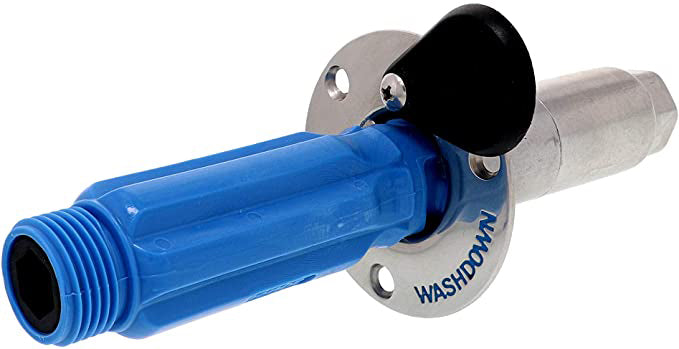 Syrefast dekksforskruvning flush for Jabsco