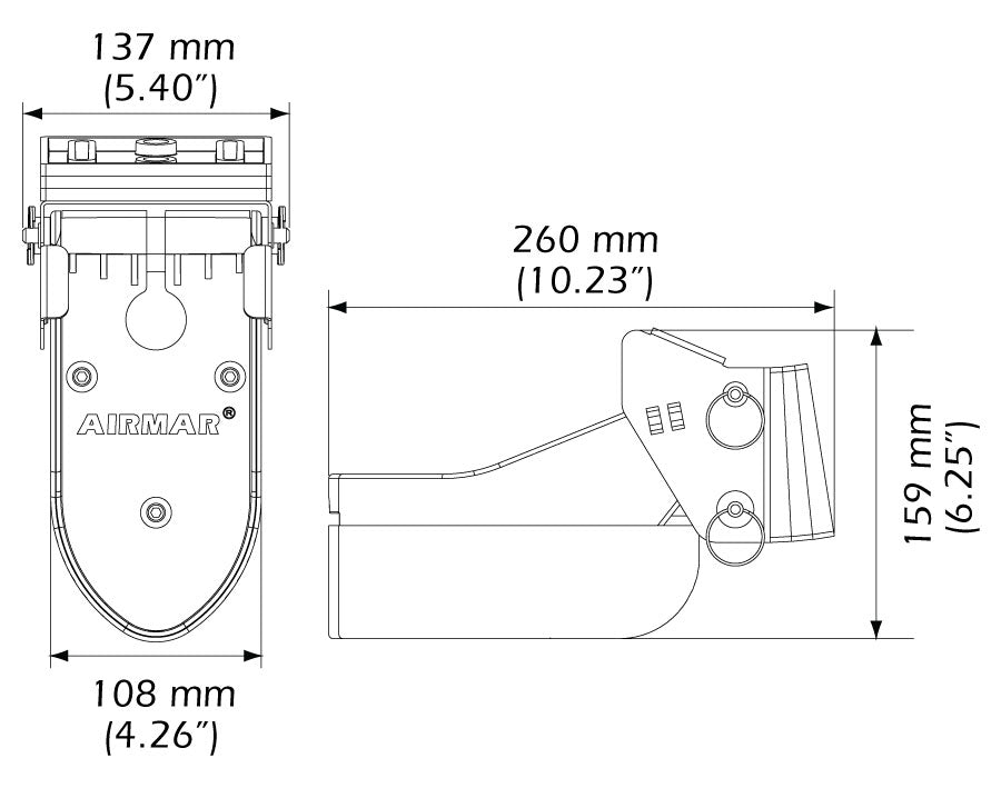 Airmar TM185M ekkoloddsvinger for hekk