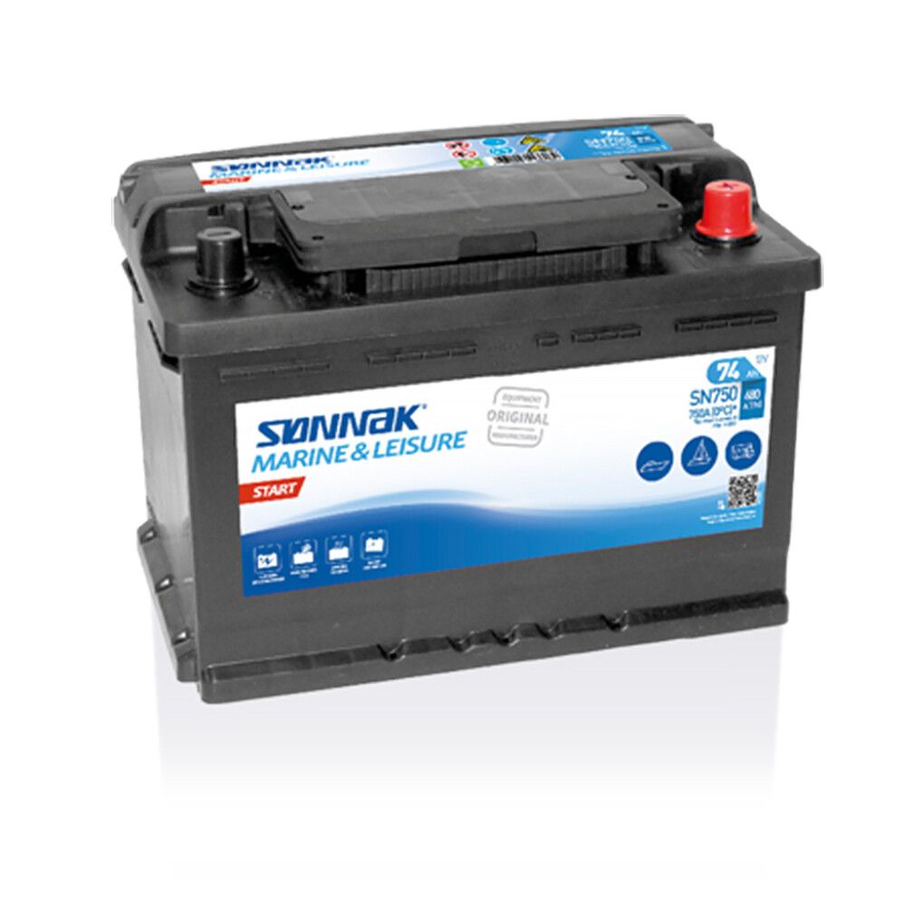 Marinebatteri Sønnak Marine & Leisure 12V 74Ah