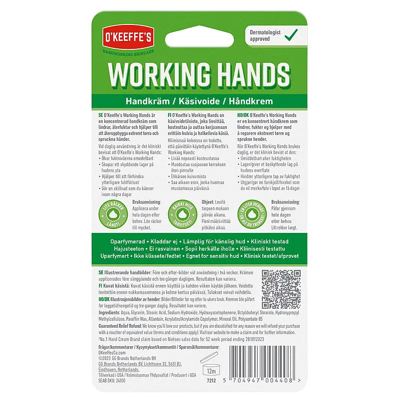 O'Keeffe's Working Hands Håndkrem 96 g