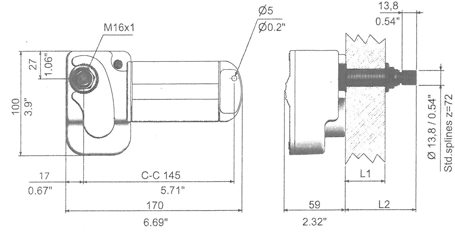 Roca W12 vindusviskermotor