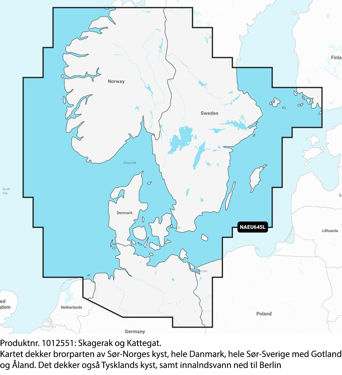 Navionics+ Large kart til kartplotter