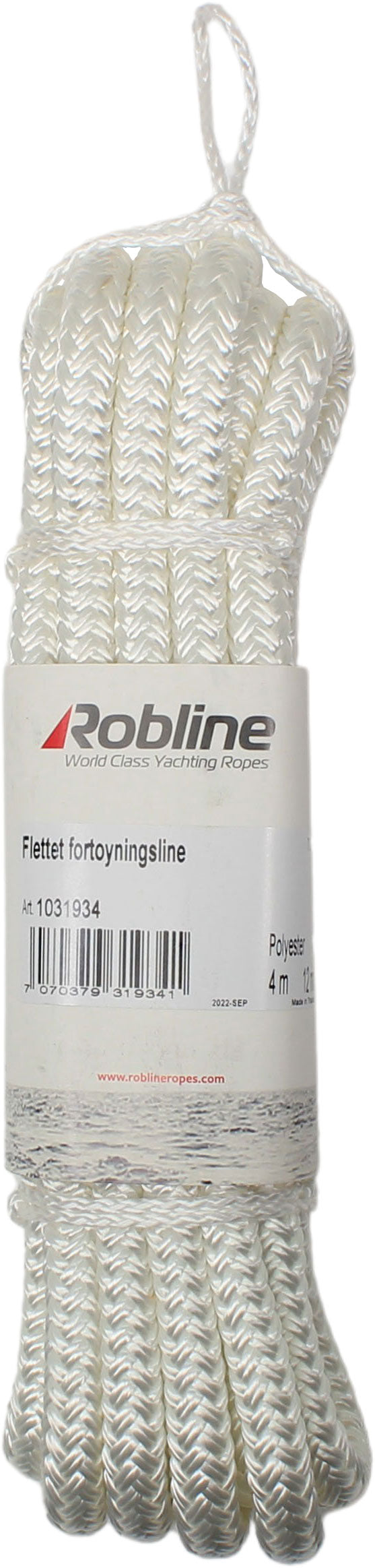 Robline Flettet fortøyningsline hvit