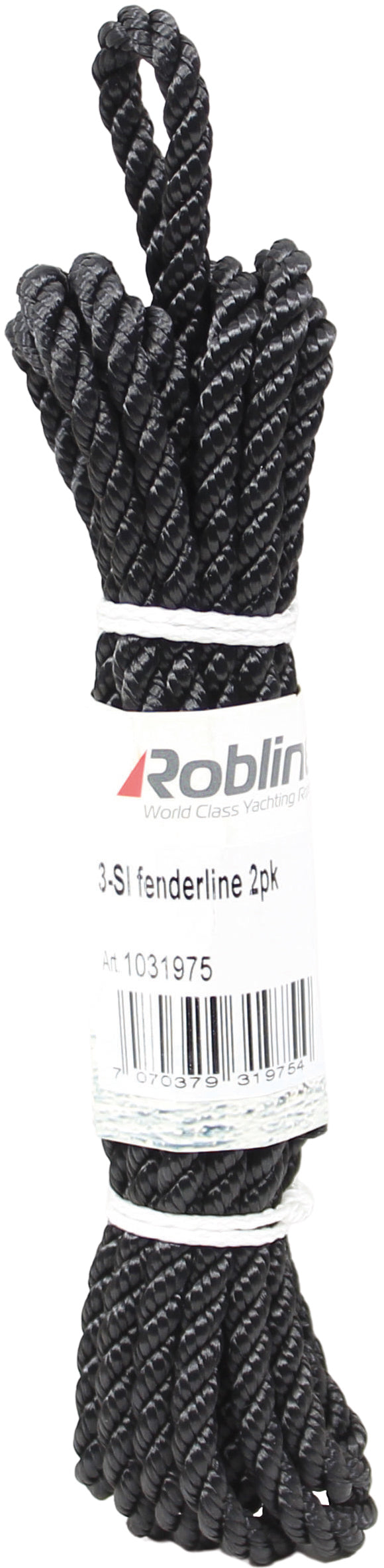 Robline 3-slått fenderline 2-pk sort