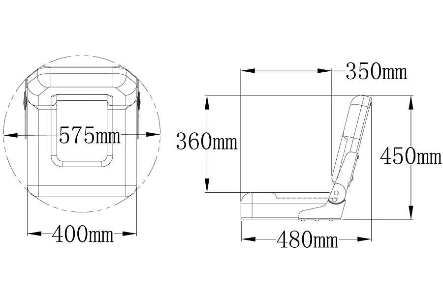 Båtstol S40 Standard