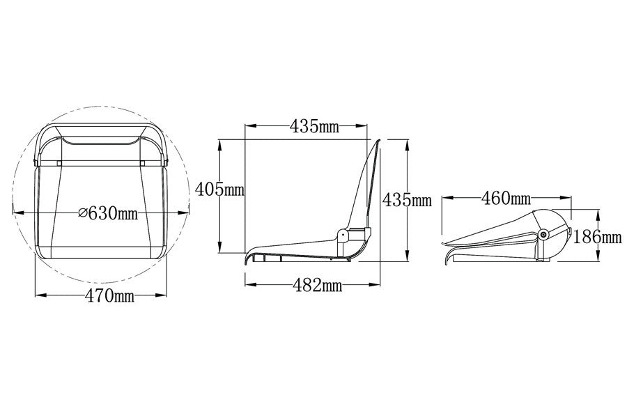 Båtstol SP, med pute