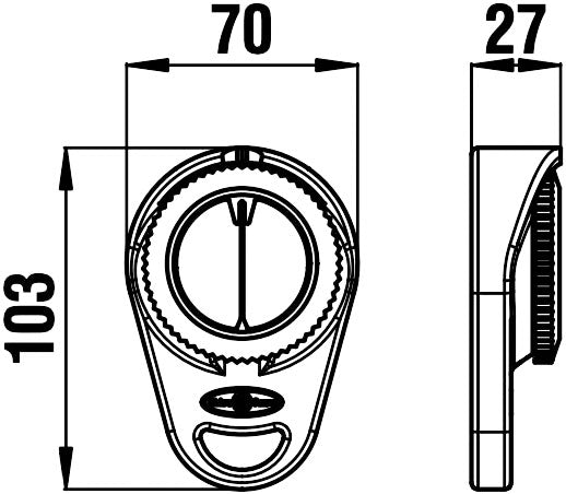Riviera Orion BO håndholdt peilekompass