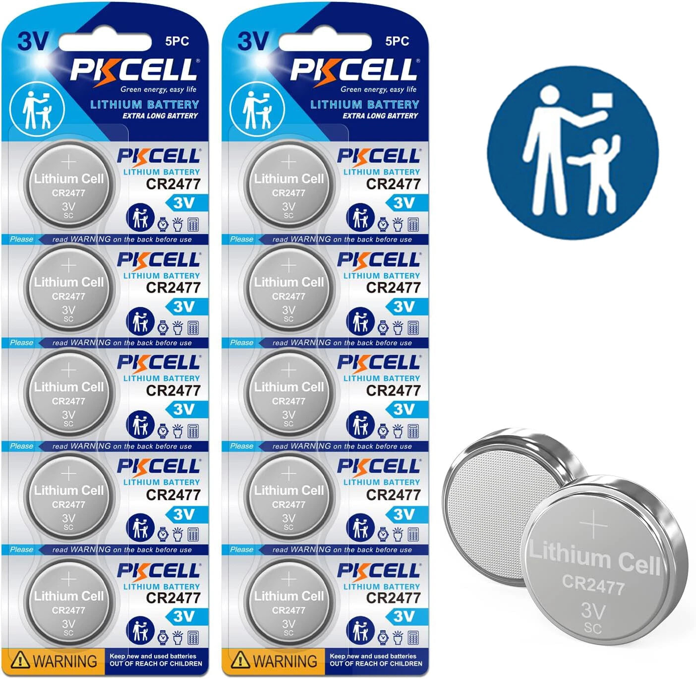 PKCEL Lithium batteri CR2477