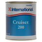 International Cruiser 200 selvpolerende bunnstoff, 0,75 liter, Hvit