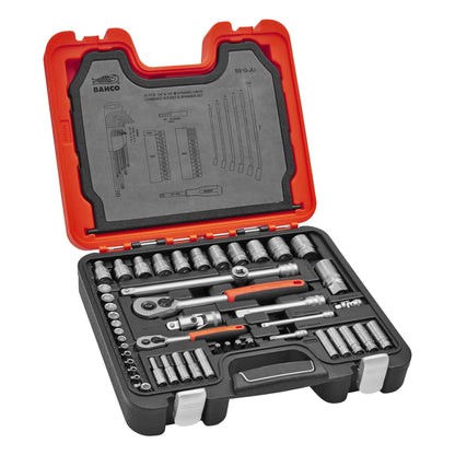 Pipenøkkelsett 91 deler 1/4"-1/2"