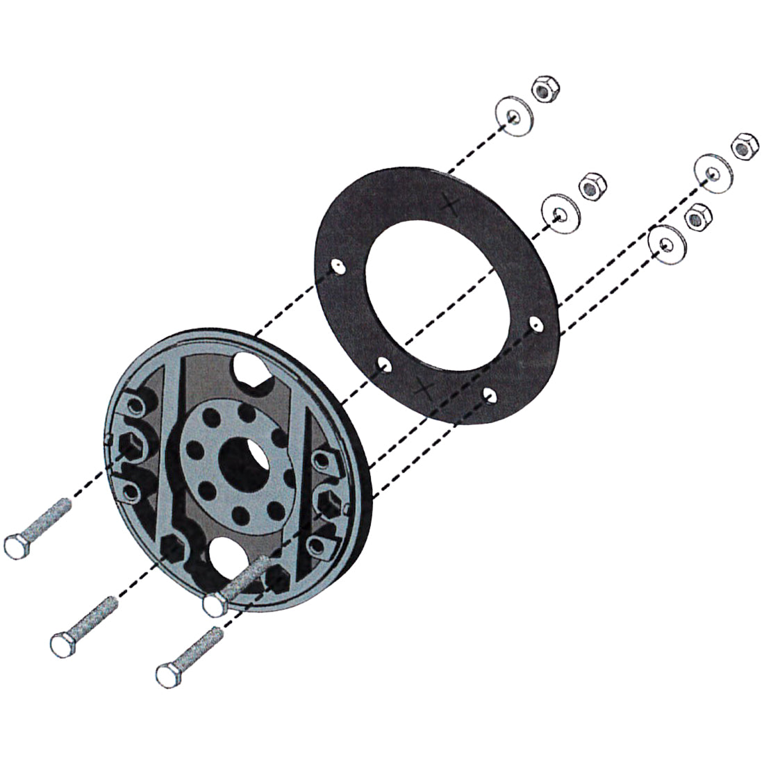 Adapter K84 for tilkobling av tiltmekanisme X52