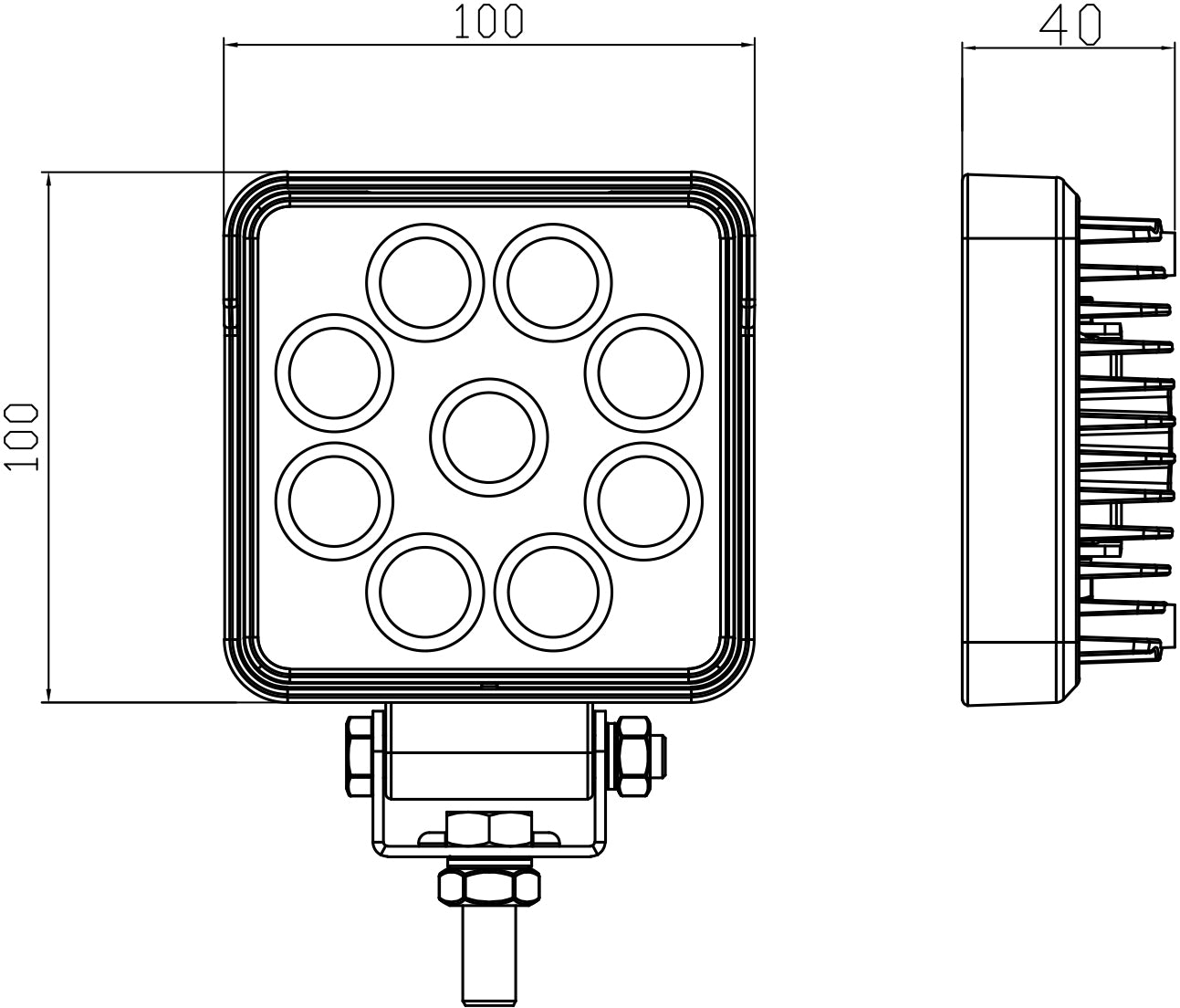 1852 Arbeidslys LED 13,5W