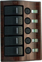 Sea-Dog Line Bryterpanel 5 brytere, manuelle sikringer, sort