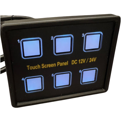 1852 Bryterpanel - 6 touch brytere 12/24V