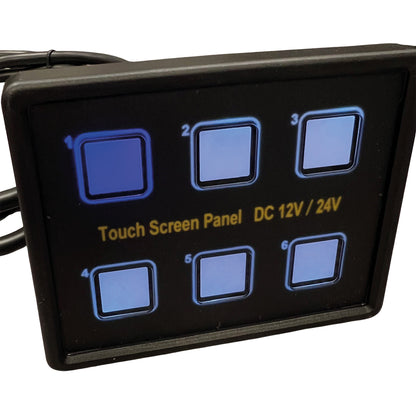 1852 Bryterpanel - 6 touch brytere 12/24V