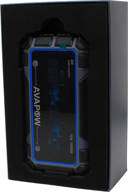 Avapow Jumpstarter A9 12V 1500 A 8000 mAh