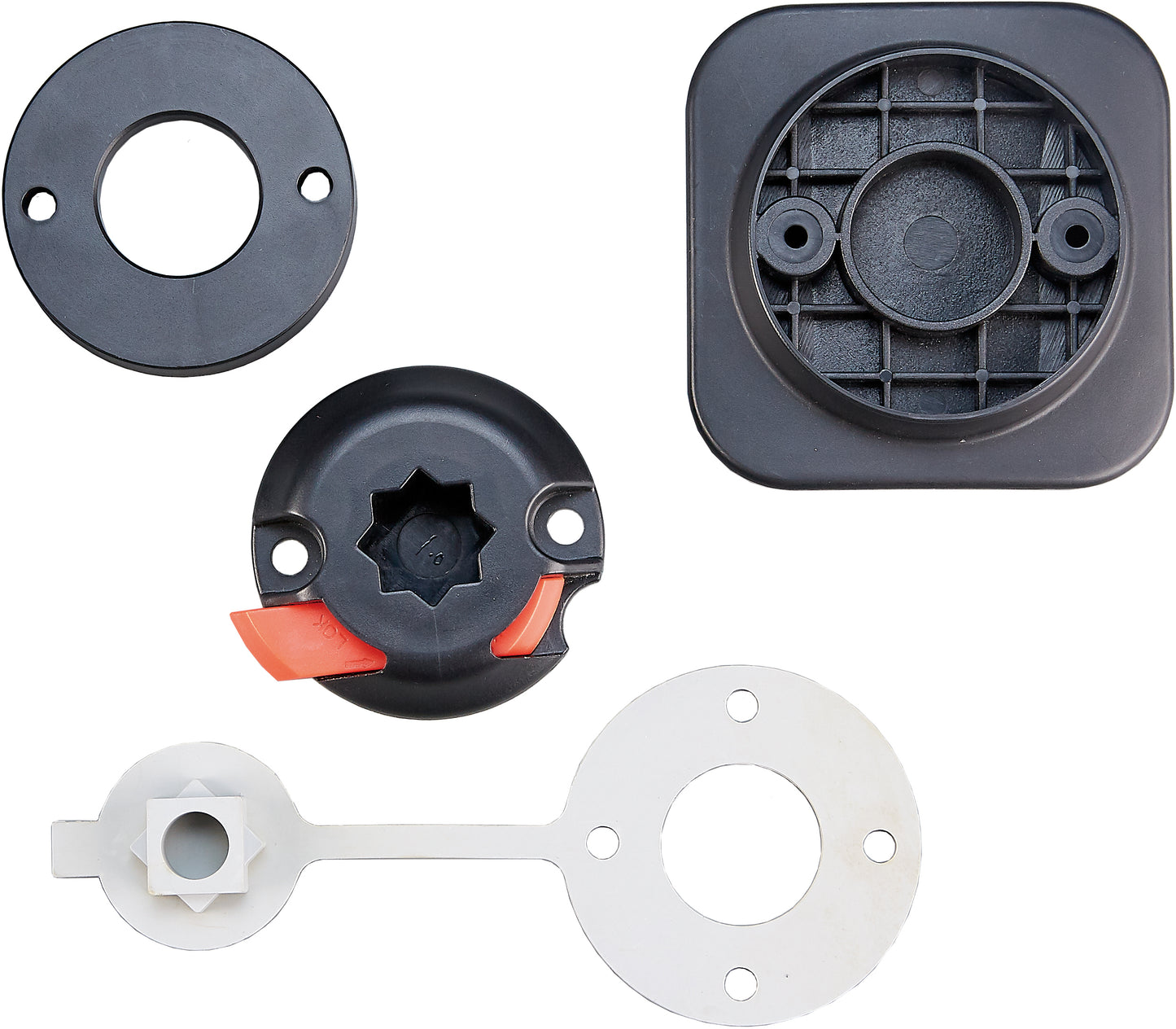 Batterilanterne LED, sett m/mast