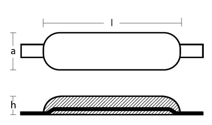 Anode Oval 2,2kg
