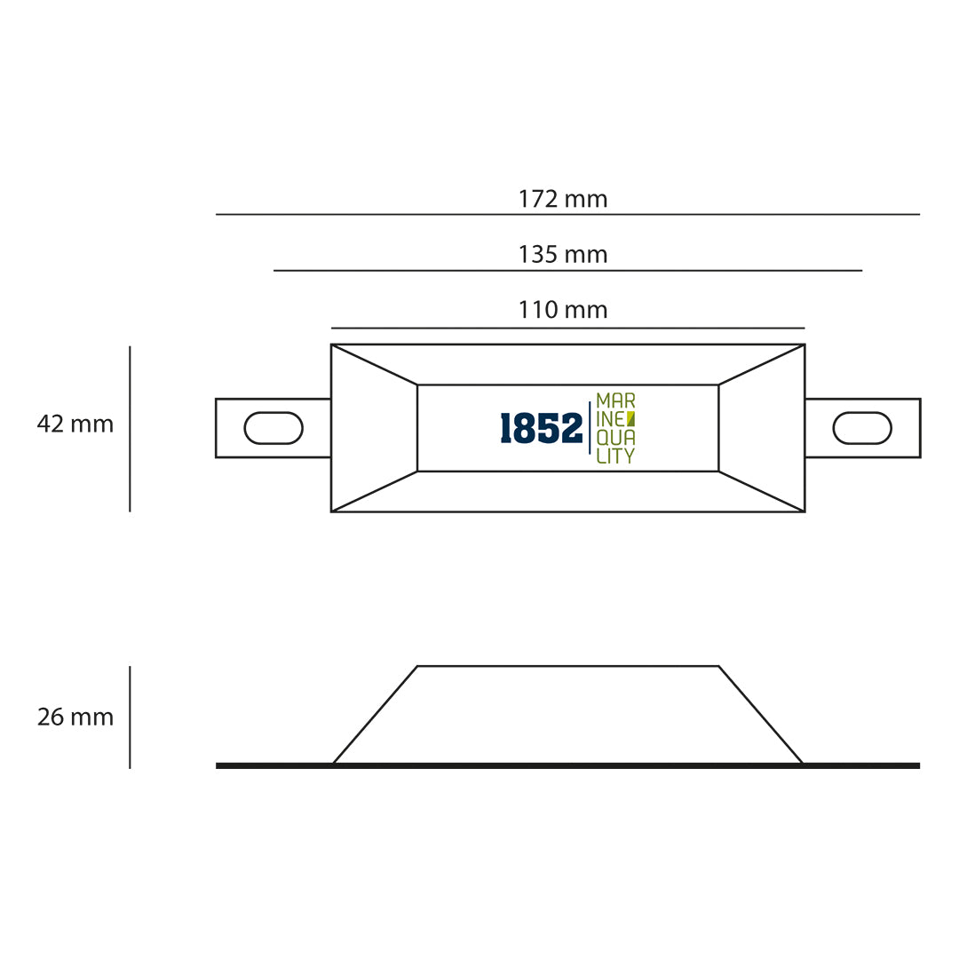 1852 Anode i aluminium 0,5 kg
