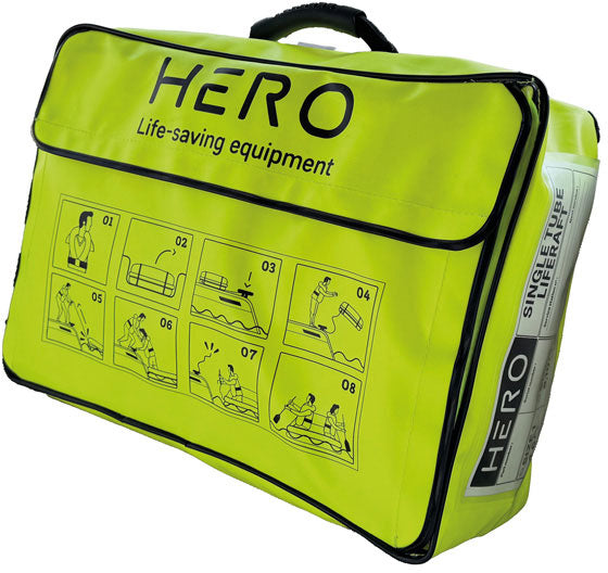 HERO Leisure redningsflåte lettvekt bag 4 / 6 mann 10 kg