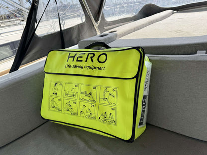 HERO Leisure redningsflåte lettvekt bag 4 / 6 mann 10 kg