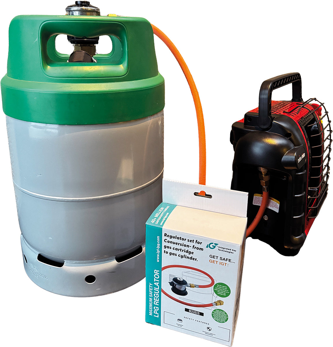 Jumbo Click-On Gassregulator med slange