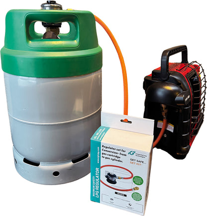 Jumbo Click-On Gassregulator med slange