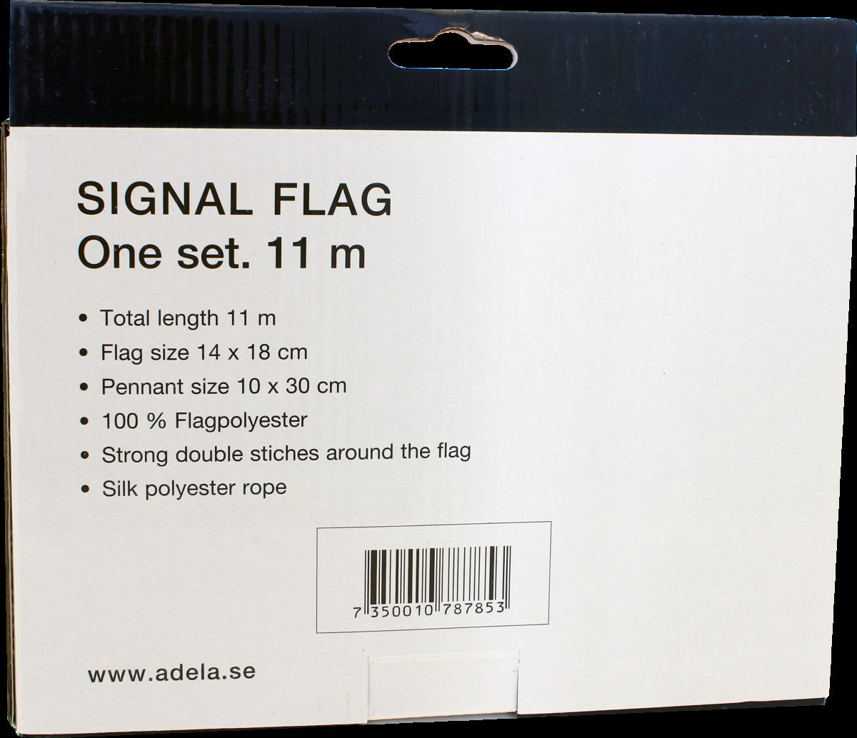 Signalflagg på lengde, 36 flagg