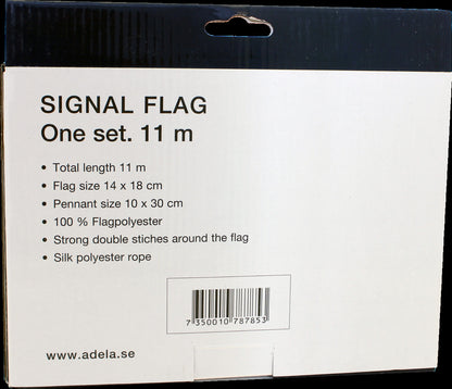 Signalflagg på lengde, 36 flagg