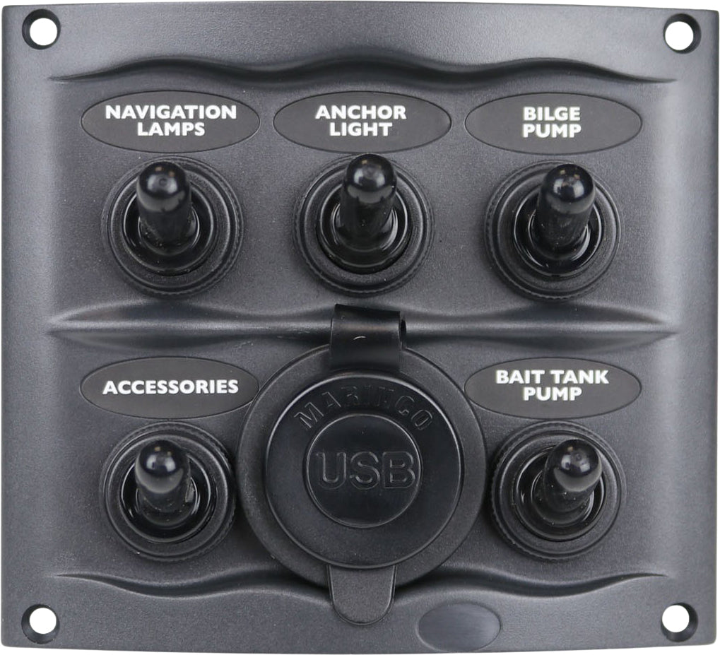 BEP Bryterpanel 5 brytere + USB