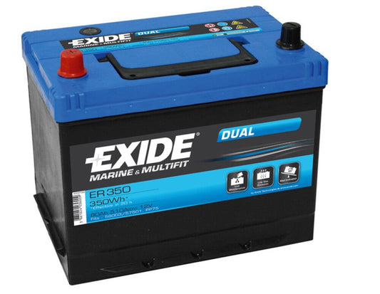 Marinebatteri Exide Dual 12V 80Ah