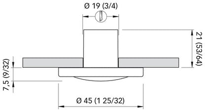 Quick Irene LED Inox trinnlys