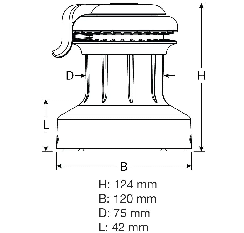 Ronstan 20ST Orbit Winch 1-Speed