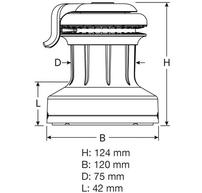 Ronstan 20ST Orbit Winch 1-Speed
