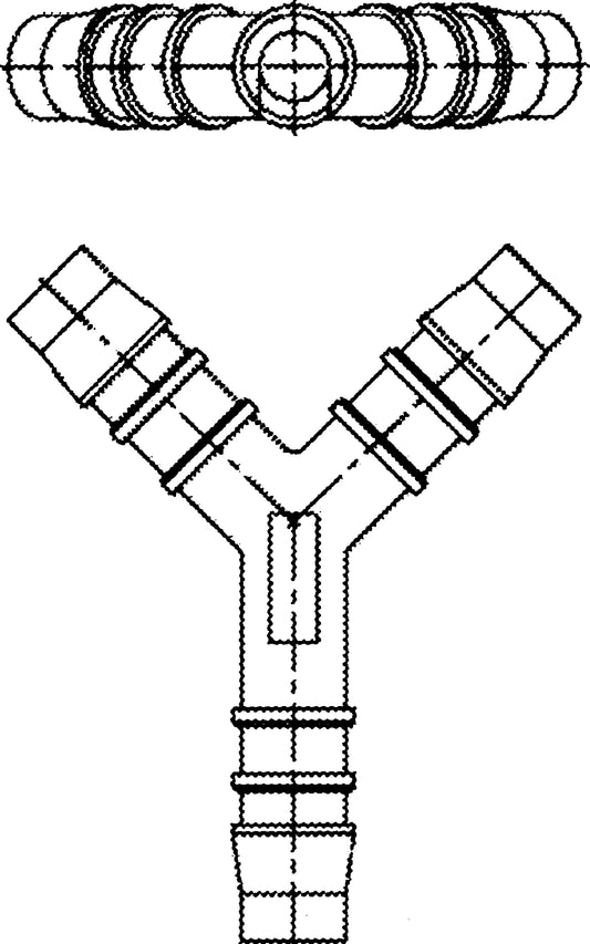 Y-stykke plast