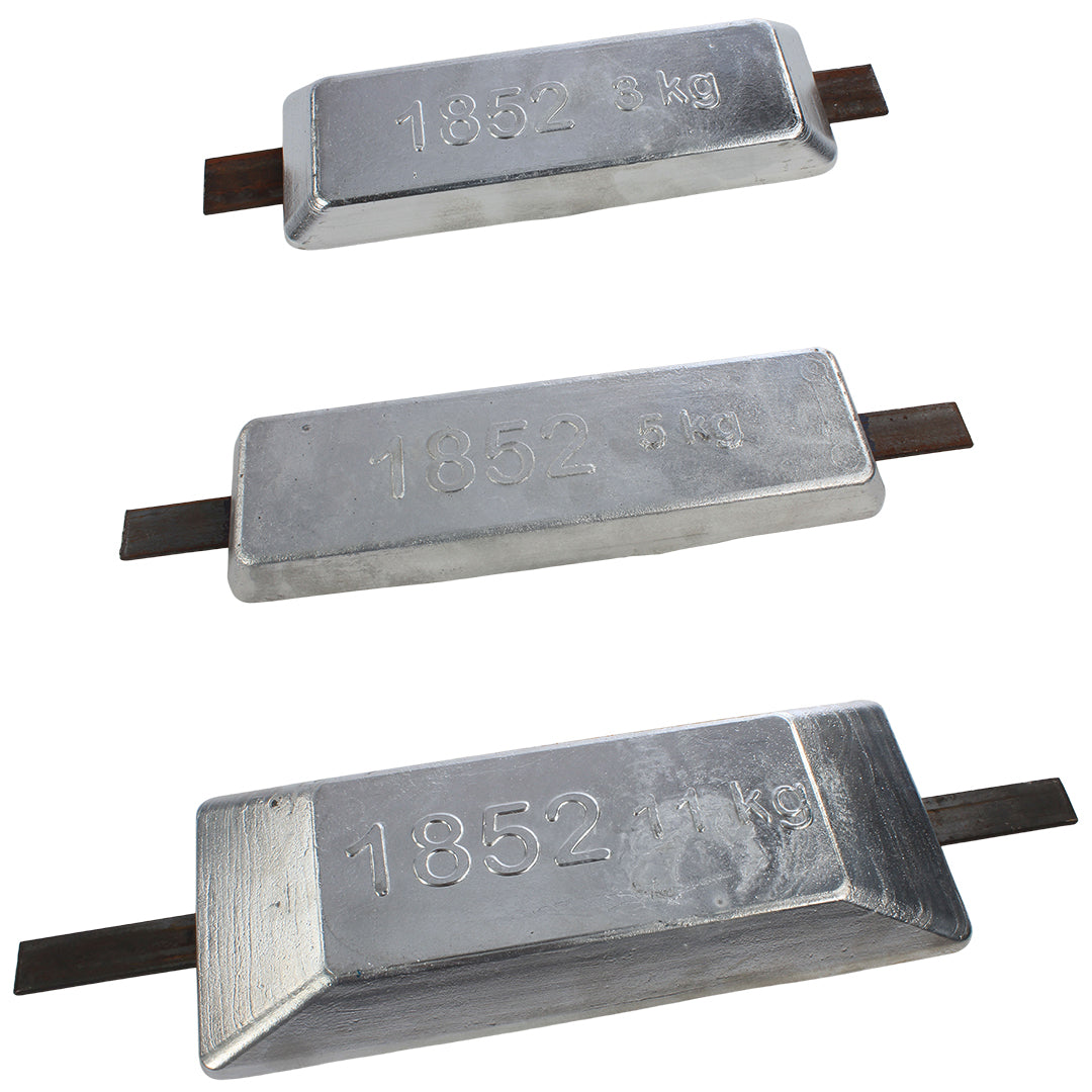 1852 Sinkanode rektangulær 3-11 kg